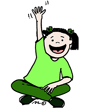 girl raising hand